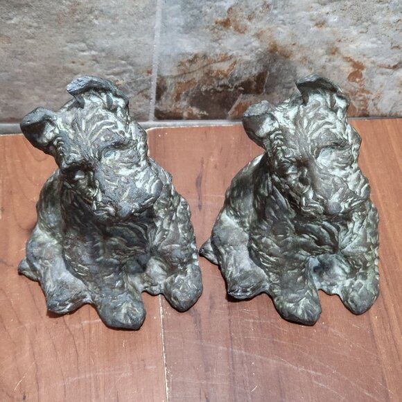 McClelland Barclay 1932 Pair of Bronze Bookends Scottish Terriers - Picture 4 of 15